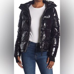 S13 Women’s Puffer Duck Down Hooded Coat w/Thumb Hole Sleeves